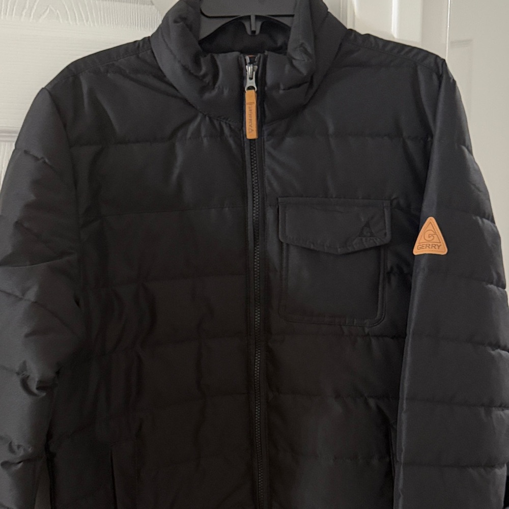 Gerry Weber Men's Dark Puffer Jacket with Chest Pocket